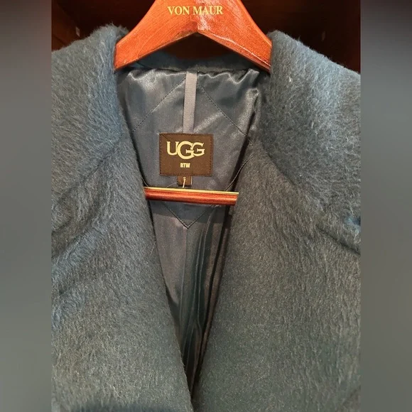UGG Blue Hattie oversized long wool coat